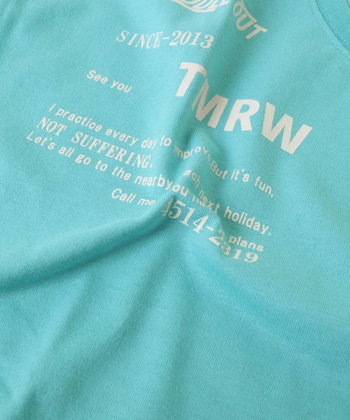 GLAZOS(グラソス)の「天竺・ドロップショルダーシンプルロゴ半袖Tシャツ(Tシャツ/カットソー・キッズ・グレー/ピンク/エメラルド・130cm/140cm/150cm/160cm/170cm)」の14枚目の写真