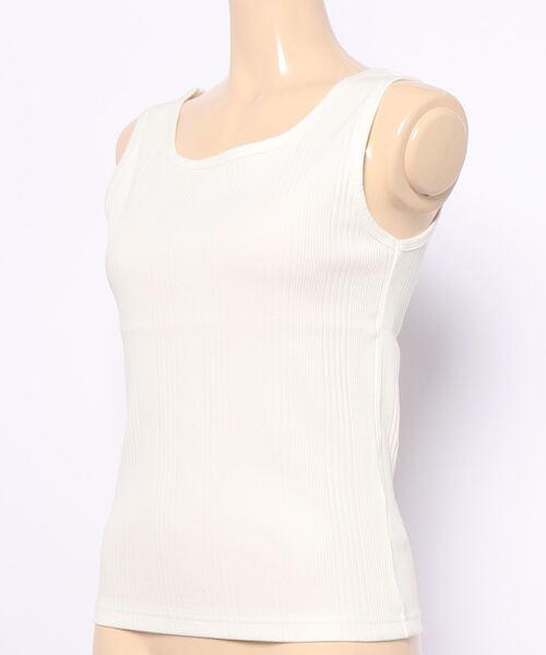 archives（アルシーヴ）の「スクエアーネックパイピングタンク（タンクトップ・レディース・ブラウン/オフホワイト/オレンジ/グリーン/パープル/イエロー/ブラック・MEDIUM）」の9枚目の写真