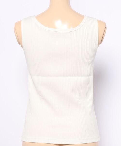 archives（アルシーヴ）の「スクエアーネックパイピングタンク（タンクトップ・レディース・ブラウン/オフホワイト/オレンジ/グリーン/パープル/イエロー/ブラック・MEDIUM）」の8枚目の写真