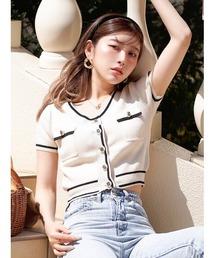 Darich | ハーフスリーブニットトップス(Tシャツ/カットソー)