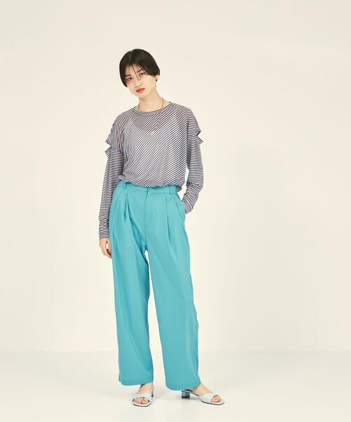 BRACTMENT（ブラクトメント）の「『BRACTMENT(ブラクトメント)』 BM シアーボーダー ロンT（Tシャツ/カットソー・レディース・ネイビー/レッド/オフホワイト・FREE）」の9枚目の写真