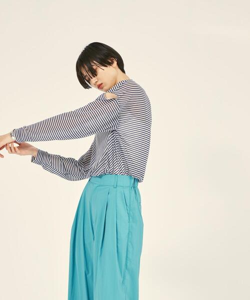 BRACTMENT（ブラクトメント）の「『BRACTMENT(ブラクトメント)』 BM シアーボーダー ロンT（Tシャツ/カットソー・レディース・ネイビー/レッド/オフホワイト・FREE）」の7枚目の写真