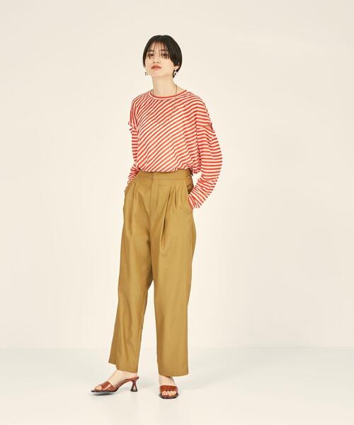 BRACTMENT（ブラクトメント）の「『BRACTMENT(ブラクトメント)』 BM シアーボーダー ロンT（Tシャツ/カットソー・レディース・ネイビー/レッド/オフホワイト・FREE）」の21枚目の写真