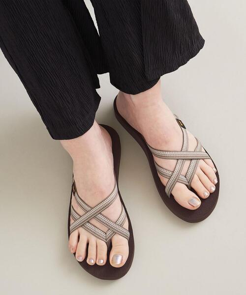 Teva スポーツサンダル ブラック/グレー/パープル Teva テバ（Teva）（レディース）サンダル ハリケーン4 ブラック
