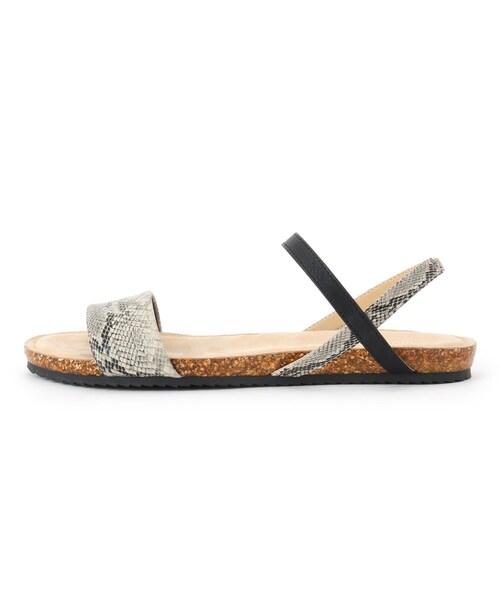 SHOO・LA・RUE(シューラルー)の「◆配色ストラップフラットサンダル(サンダル・レディース・ブラック系3/シルバー系4/ゴールド系4/ベージュ系その他2・25/35/45)」の9枚目の写真