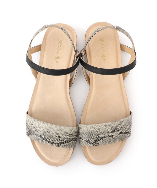 SHOO・LA・RUE(シューラルー)の「◆配色ストラップフラットサンダル(サンダル・レディース・ブラック系3/シルバー系4/ゴールド系4/ベージュ系その他2・25/35/45)」の11枚目の写真