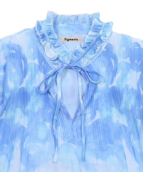 Figments(フィグメンツ)の「シフォンミニワンピース(ワンピース・レディース・ブルー・FREE)」の11枚目の写真