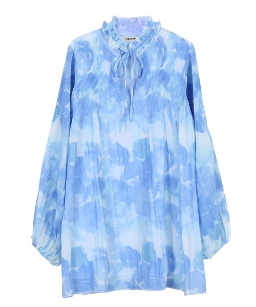 Figments(フィグメンツ)の「シフォンミニワンピース(ワンピース・レディース・ブルー・FREE)」の15枚目の写真