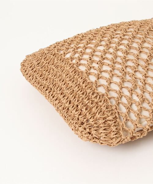 Right-on（ライトオン）の「【HONEYSUCKLE ROSE】手編みトートバッグ（トートバッグ・レディース・グリーン/パープル/ベージュ・ONE SIZE）」の7枚目の写真