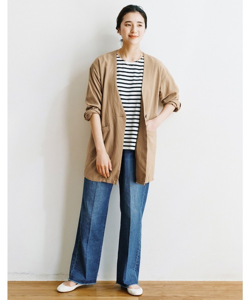 avecmoi（アヴェクモワ）の「【佐藤かなさんプロデュース】 アヴェクモワ　フレンチスリーブＴシャツ（Tシャツ/カットソー・レディース・ホワイト×ブラック/ピンク・MEDIUM/LARGE/X-LARGE/SMALL）」の11枚目の写真