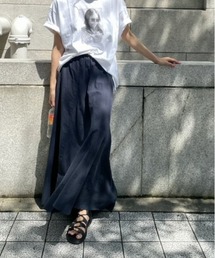 ulu | original linen frea long skirt(スカート)