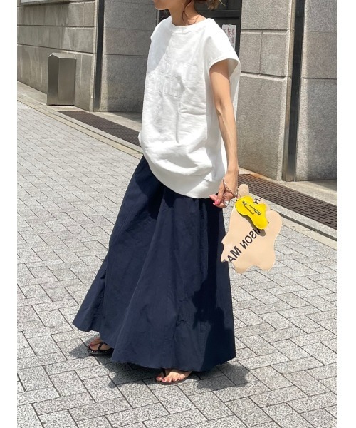 ulu フレアロングスカート ulu（ウル）の「original linen frea long skirt（スカート