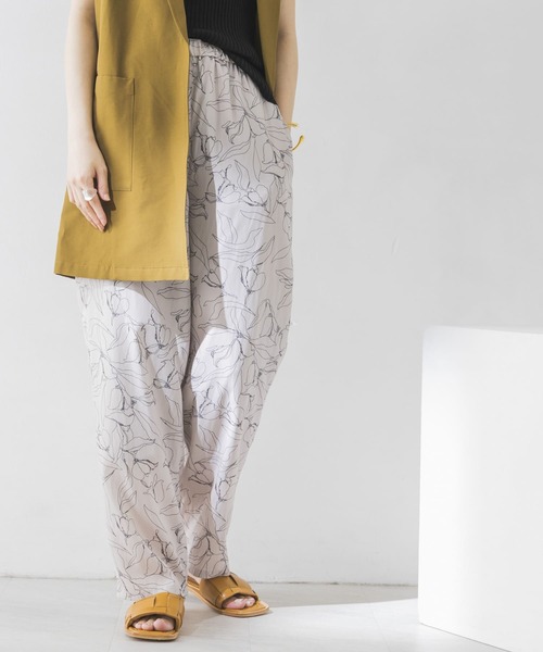URBAN RESEARCH（アーバンリサーチ）の「線画プリントイージーパンツ（その他パンツ・レディース・グリーン系その他/ブラウン/ホワイト系その他・FREE）」の19枚目の写真