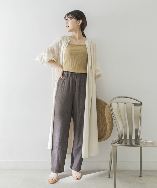 URBAN RESEARCH（アーバンリサーチ）の「線画プリントイージーパンツ（その他パンツ・レディース・グリーン系その他/ブラウン/ホワイト系その他・FREE）」の8枚目の写真