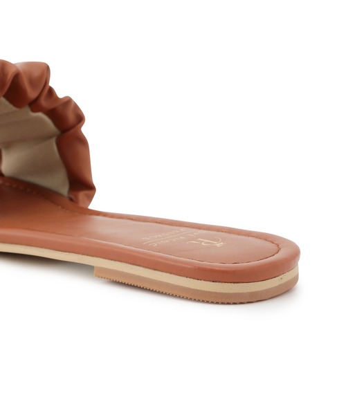 ROPE' PICNIC（ロペピクニック）の「シャーリングスライドフラットサンダル（サンダル・レディース・ブラック/ブラウン/グリーン系その他・M/L）」の7枚目の写真