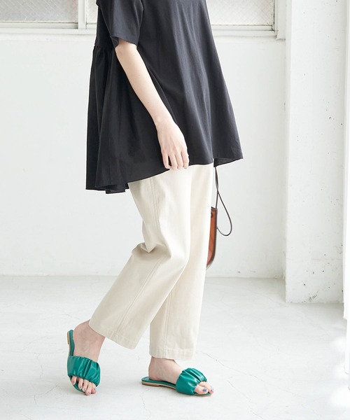 ROPE' PICNIC（ロペピクニック）の「シャーリングスライドフラットサンダル（サンダル・レディース・ブラック/ブラウン/グリーン系その他・M/L）」の18枚目の写真