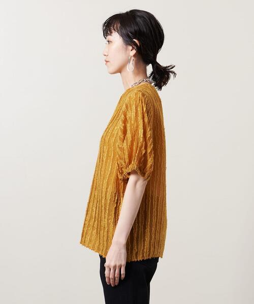 UNITED ARROWS（ユナイテッドアローズ）の「UBCMD STRP CUT/JQ ブラウス†◆（シャツ/ブラウス・レディース・ブラック/ピンク/マスタード・FREE）」の17枚目の写真