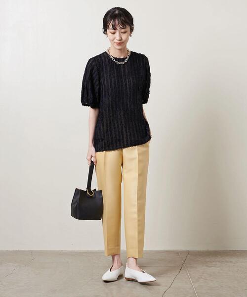 UNITED ARROWS（ユナイテッドアローズ）の「UBCMD STRP CUT/JQ ブラウス†◆（シャツ/ブラウス・レディース・ブラック/ピンク/マスタード・FREE）」の22枚目の写真