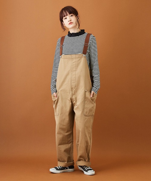 CUBE SUGAR（キューブシュガー）の「ショートスラブフライスボーダー長袖フリルスタンド衿（Tシャツ/カットソー・レディース・ブラック×ホワイト/グレー×ホワイト・M）」の6枚目の写真