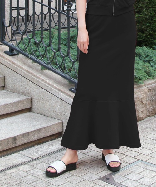 Julia Boutique（ジュリアブティック）の「スウェットパーカー＆マーメイドスカートセットアップ/21115（アンサンブル・レディース・ブラック/グレー/ピンク/ミント・ONE）」の5枚目の写真