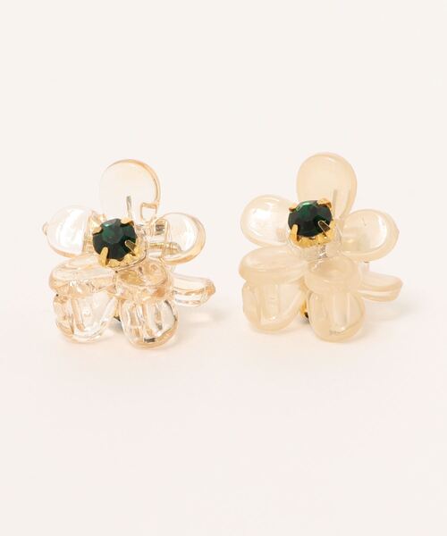 lala Born（ララボーン）の「フラワーミニバンスヘアクリップ（バレッタ/ヘアクリップ・レディース・ホワイト・FREE）」の2枚目の写真