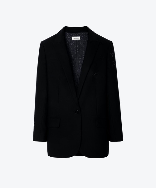 ZADIG&VOLTAIRE（ザディグ　エ　ヴォルテール）の「VIVA STRASS STAR PERM BLAZER（テーラードジャケット・レディース・ブラック・34/38/36/40）」の18枚目の写真