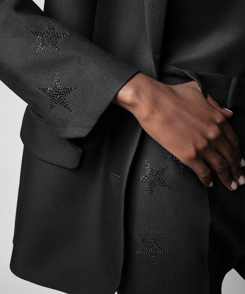ZADIG&VOLTAIRE（ザディグ　エ　ヴォルテール）の「VIVA STRASS STAR PERM BLAZER（テーラードジャケット・レディース・ブラック・34/38/36/40）」の16枚目の写真
