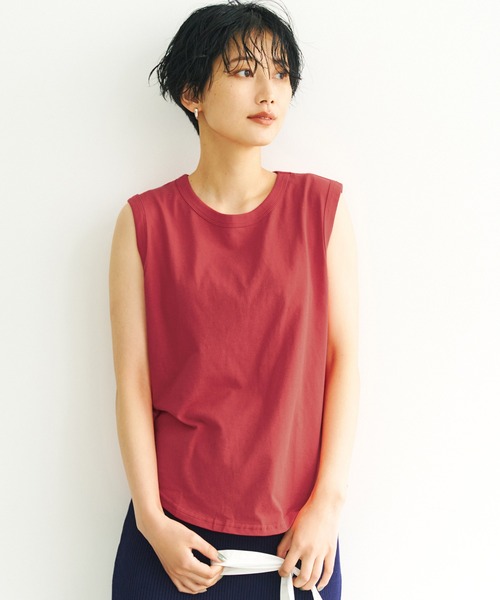 coca(coca)(コカ)の「\\新色登場//ヘルシーラインコットンタンクトップ(タンクトップ・レディース・ホワイト/ブラック/レッド/その他・M/L)」の1枚目の写真
