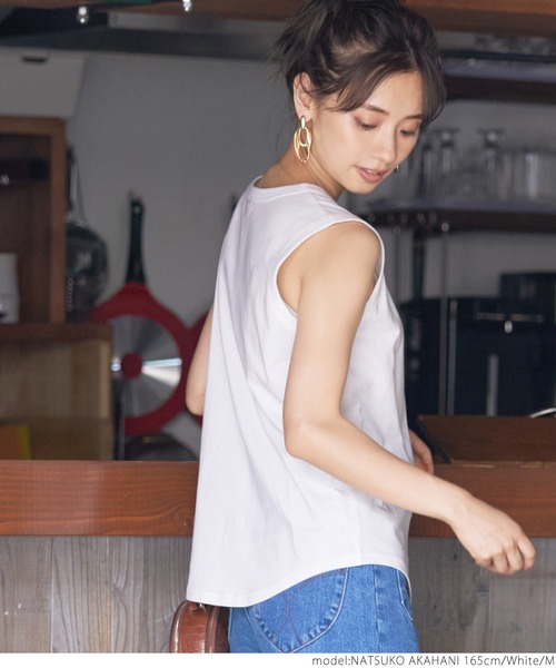 coca(coca)(コカ)の「\\新色登場//ヘルシーラインコットンタンクトップ(タンクトップ・レディース・ホワイト/ブラック/レッド/その他・M/L)」の20枚目の写真