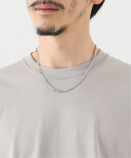 EDIFICE（エディフィス）の「【EDIFICE ACCENT / エディフィスアクサン】necklace MIX (LONG)（ネックレス・メンズ・シルバー・FREE）」の5枚目の写真