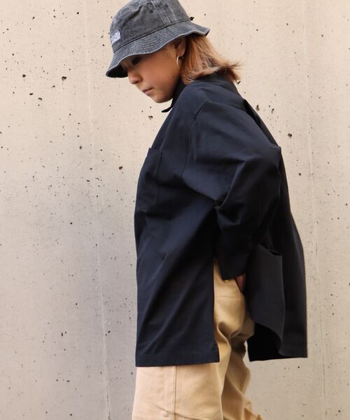 BEN DAVIS（ベンデイビス）の「【BEN DAVIS(ベンデイビス)】BIG HALF ZIP SHIRT/ ビッグ ハーフ ジップ シャツ（シャツ/ブラウス・メンズ・オレンジ/その他2/その他1/ネイビー/ベージュ/ブラック・MEDIUM/LARGE）」の9枚目の写真