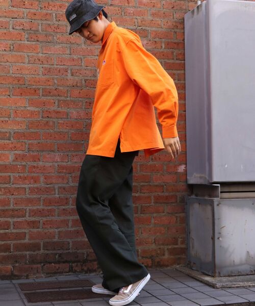 BEN DAVIS（ベンデイビス）の「【BEN DAVIS(ベンデイビス)】BIG HALF ZIP SHIRT/ ビッグ ハーフ ジップ シャツ（シャツ/ブラウス・メンズ・オレンジ/その他2/その他1/ネイビー/ベージュ/ブラック・MEDIUM/LARGE）」の13枚目の写真