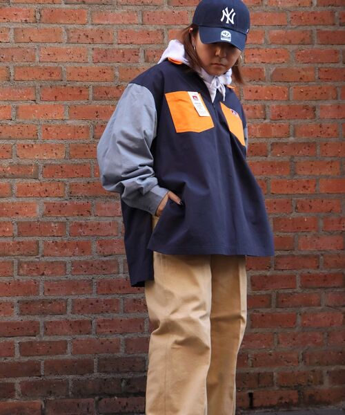 BEN DAVIS（ベンデイビス）の「【BEN DAVIS(ベンデイビス)】BIG HALF ZIP SHIRT/ ビッグ ハーフ ジップ シャツ（シャツ/ブラウス・メンズ・オレンジ/その他2/その他1/ネイビー/ベージュ/ブラック・MEDIUM/LARGE）」の21枚目の写真