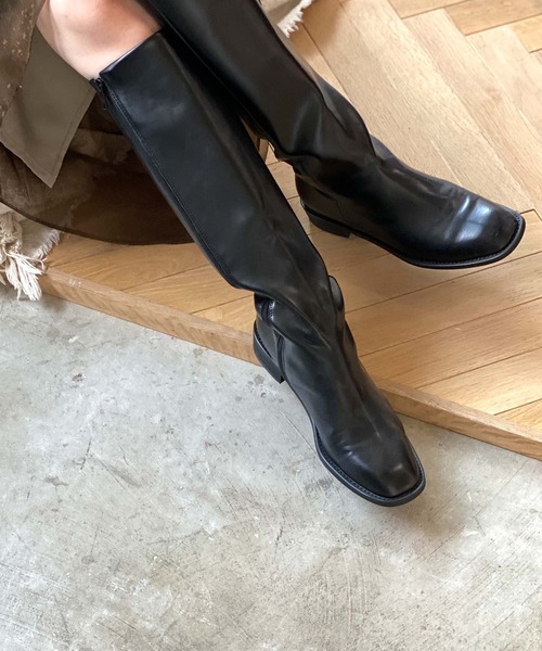 chuclla(チュクラ)の「BASIC long boots chs21a003(ブーツ・レディース・ブラック・39/36/38/40/37)」の4枚目の写真