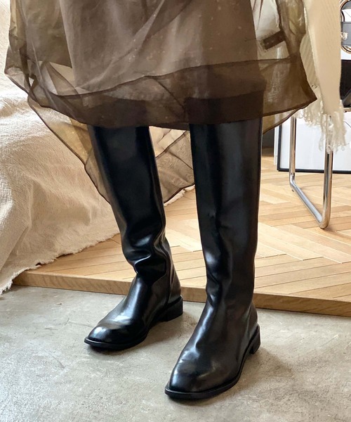 chuclla(チュクラ)の「BASIC long boots chs21a003(ブーツ・レディース・ブラック・39/36/38/40/37)」の5枚目の写真