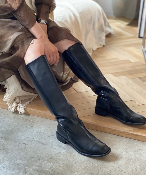 chuclla(チュクラ)の「BASIC long boots chs21a003(ブーツ・レディース・ブラック・39/36/38/40/37)」の8枚目の写真