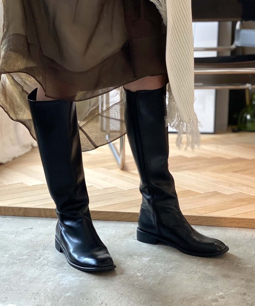 chuclla(チュクラ)の「BASIC long boots chs21a003(ブーツ・レディース・ブラック・39/36/38/40/37)」の9枚目の写真