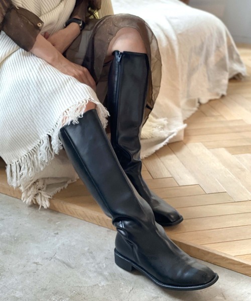 chuclla(チュクラ)の「BASIC long boots chs21a003(ブーツ・レディース・ブラック・39/36/38/40/37)」の18枚目の写真
