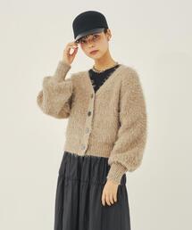 EMMEL REFINES | ＜EMMEL REFINES（エメル リファインズ）＞EM ポコフワ Vネック カーディガン(カーディガン/ボレロ)