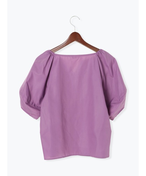 Te chichi（テチチ）の「ボリュームスリーブキーネックブラウス（シャツ/ブラウス・レディース・オフホワイト/パープル/ネイビー・ﾌﾘ-）」の14枚目の写真