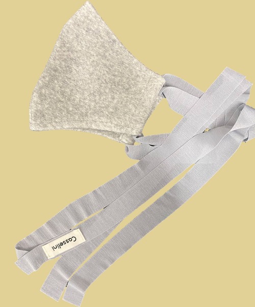 Casselini（キャセリーニ）の「Casselini　ベロアマスク（マスク・レディース・ライトグレー/グレー/ピンク/クリーム/アイボリー・ONE SIZE）」の3枚目の写真