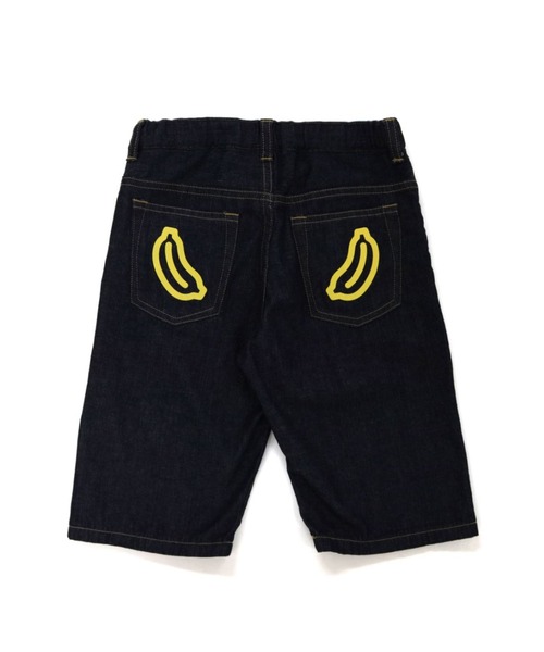 A BATHING APE（アベイシングエイプ）の「MILO FACE DENIM SHORTS K（デニムパンツ・キッズ・インディゴブルー・130/140/100/110/120/90）」の6枚目の写真