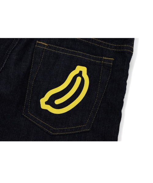 A BATHING APE（アベイシングエイプ）の「MILO FACE DENIM SHORTS K（デニムパンツ・キッズ・インディゴブルー・130/140/100/110/120/90）」の3枚目の写真
