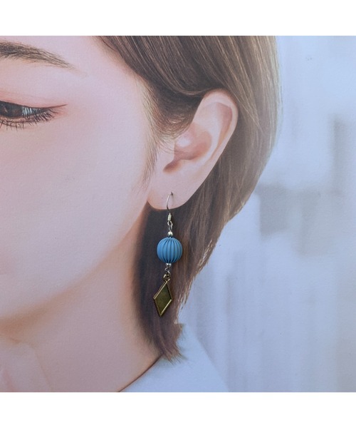 tone(トーン)の「【-lensa-】パステルカラーの木の実ピアス(MA)(ピアス(両耳用)・レディース・アイボリー/グリーン/ブルー・FREE)」の11枚目の写真