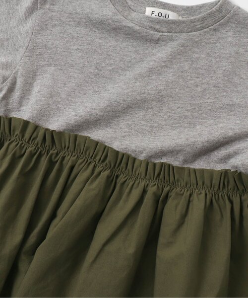 F.O.U（エフオーユー）の「リメイク風ワンピース（ワンピース・キッズ・ブラック/グレー・100/110/120/130/140）」の9枚目の写真