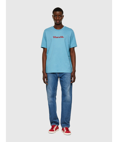 DIESEL ブルー 半袖Tシャツ 楽天市場】ブルー（ブランドディーゼル）（Tシャツ・カットソー