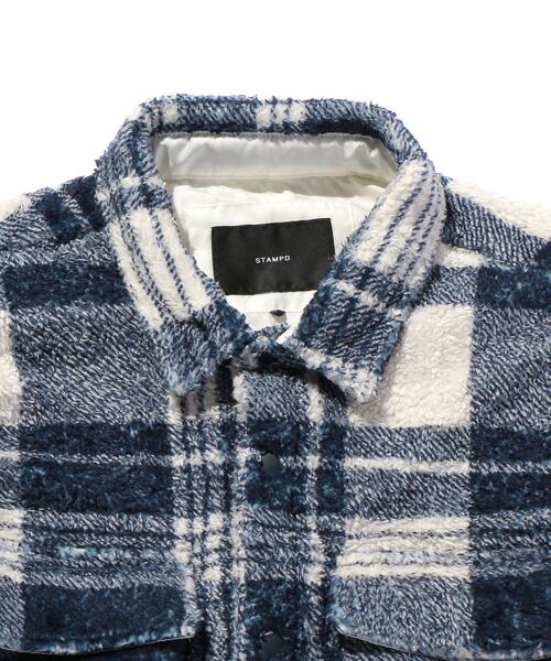 STAMPD(スタンプド)の「<STAMPD> CROPD SHERPA SHT/シャツアウター(その他アウター・メンズ・コバルトブルー・XL/L)」の10枚目の写真