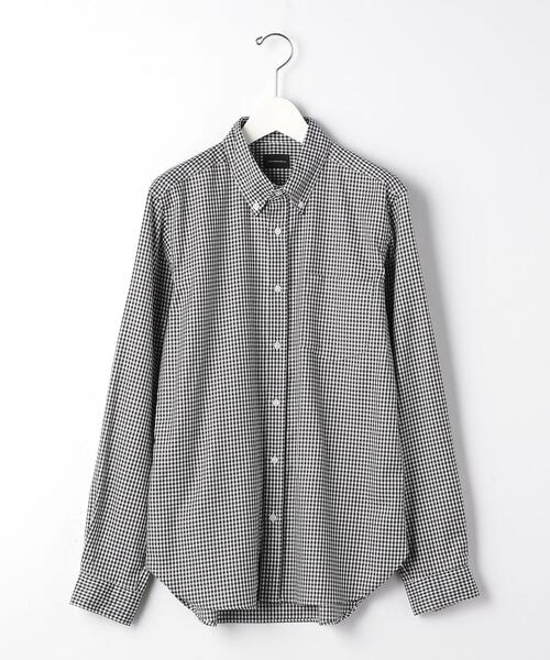 green label relaxing(グリーンレーベルリラクシング)の「<green label relaxing>ビエラ ギンガム ボタンダウン 長袖 シャツ -防シワ-(シャツ/ブラウス・メンズ・ブラック/ベージュ/ケリー・S/M/L/XL)」の15枚目の写真
