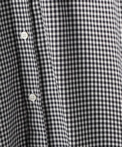 green label relaxing(グリーンレーベルリラクシング)の「<green label relaxing>ビエラ ギンガム ボタンダウン 長袖 シャツ -防シワ-(シャツ/ブラウス・メンズ・ブラック/ベージュ/ケリー・S/M/L/XL)」の16枚目の写真