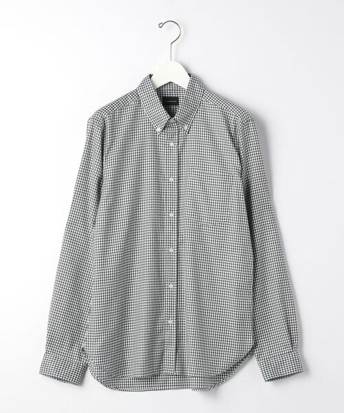 green label relaxing(グリーンレーベルリラクシング)の「<green label relaxing>ビエラ ギンガム ボタンダウン 長袖 シャツ -防シワ-(シャツ/ブラウス・メンズ・ブラック/ベージュ/ケリー・S/M/L/XL)」の17枚目の写真